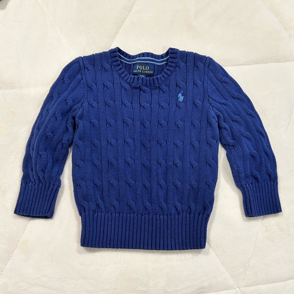 Toddler Boys Cable-Knit Cotton Sweater